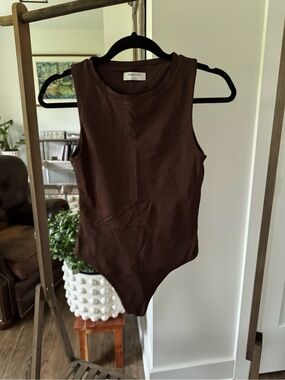 Babaton Chocolate Brown Sleeveless Kids One-Piece Bodysuit